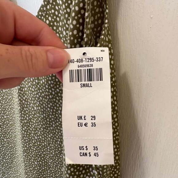 2 Pc Floral & Polka Dot Cami Tank Top Bundle Women’s Small Yellow & Green NWT - Picture 3 of 11